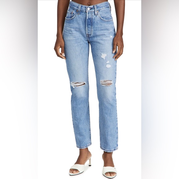 Levi’s 501 straight jeans with distressing - Picture 7 of 12